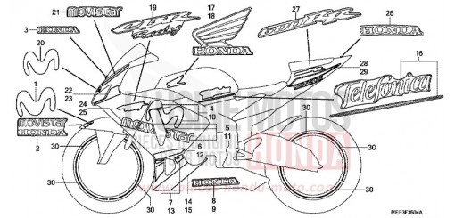 STREIFEN (5) CBR600RR6 de 2006